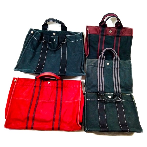 Hermes Hand Bag Tote Canvas unit price $395 - Picture 1 of 6